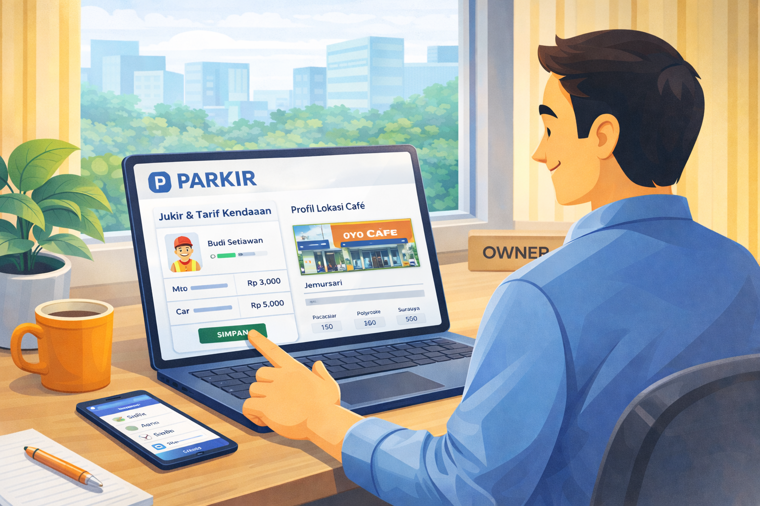 Setup Lokasi & Tarif